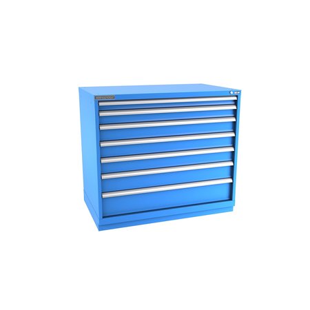 CHAMPION TOOL STORAGE Modular Drawer Cabinet, 7 Drawer, Blue, Steel, 47 in W x 28-1/2 in D x 41-3/4 in H E18000701ILCFTB-BB